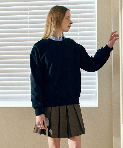 BASIC HOUSE（ベーシックハウス）の「女性特別綿セミオーバーフィットスウェットブラック（スウェット・レディース・ブラック・FREE）」の8枚目の写真