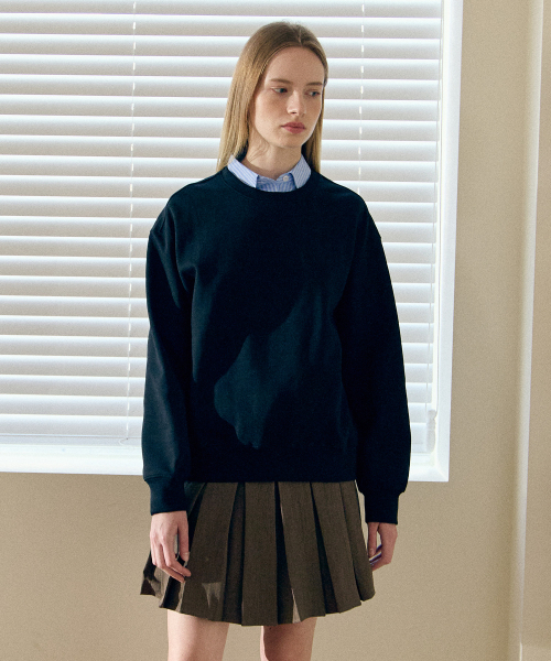 BASIC HOUSE（ベーシックハウス）の「女性特別綿セミオーバーフィットスウェットブラック（スウェット・レディース・ブラック・FREE）」の9枚目の写真