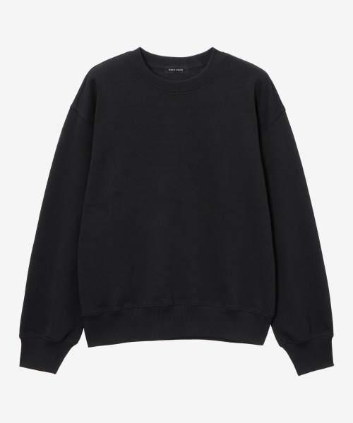 BASIC HOUSE（ベーシックハウス）の「女性特別綿セミオーバーフィットスウェットブラック（スウェット・レディース・ブラック・FREE）」の12枚目の写真