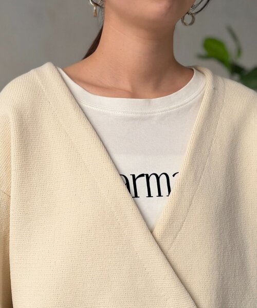 Chez toi（シェトワ）の「ニットテーラーカーディガン（カーディガン/ボレロ・レディース・グレー/アイボリー/ネイビー・FREE）」の17枚目の写真