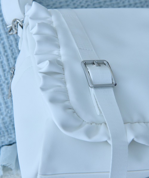 Whinny（ホワイニー）の「Whinny/【2026春新作♪】便利お嬢様のおとぼけバッグ（ショルダーバッグ・レディース・ホワイト/ブラック・FREE）」の13枚目の写真