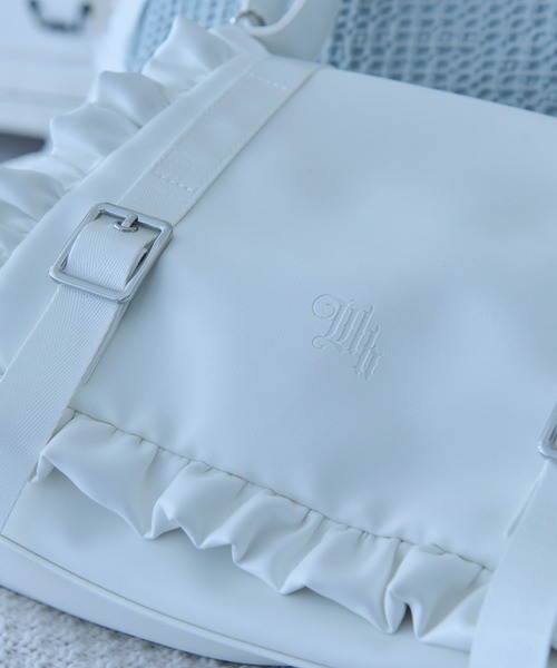 Whinny（ホワイニー）の「Whinny/【2026春新作♪】便利お嬢様のおとぼけバッグ（ショルダーバッグ・レディース・ホワイト/ブラック・FREE）」の12枚目の写真