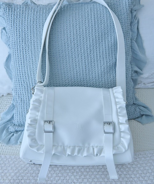 Whinny（ホワイニー）の「Whinny/【2026春新作♪】便利お嬢様のおとぼけバッグ（ショルダーバッグ・レディース・ホワイト/ブラック・FREE）」の11枚目の写真