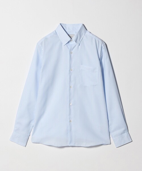 green label relaxing（グリーンレーベルリラクシング）の「エブリット コットンオックス ストライプ スナップ ボタンダウン シャツ -イージーアイロン-（ビジネスシャツ・メンズ・ライトブルー/ベージュ・XL/M/L/S）」の18枚目の写真