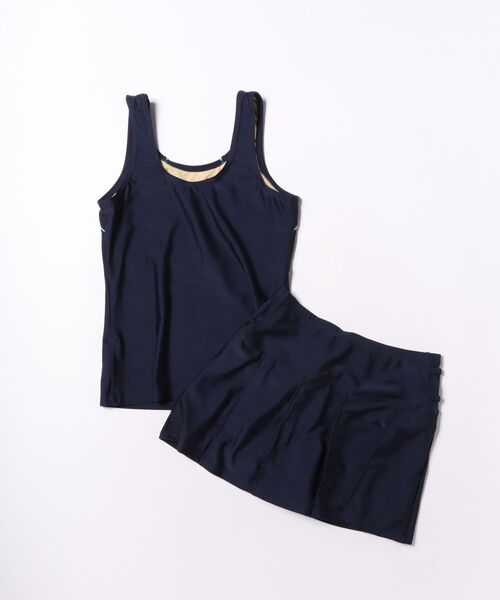 repipi armario(レピピ アルマリオ)の「スクール水着 (タンキニ)(水着・キッズ・ブラック/ミント/サックスブルー・150/160/170/140)」の16枚目の写真