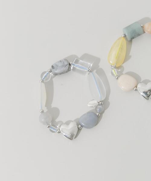 SMELLY（スメリー）の「クリアビーズモチーフヘアポニー（ヘアゴム・レディース・グレー系その他/ベージュ系その他・-）」の3枚目の写真