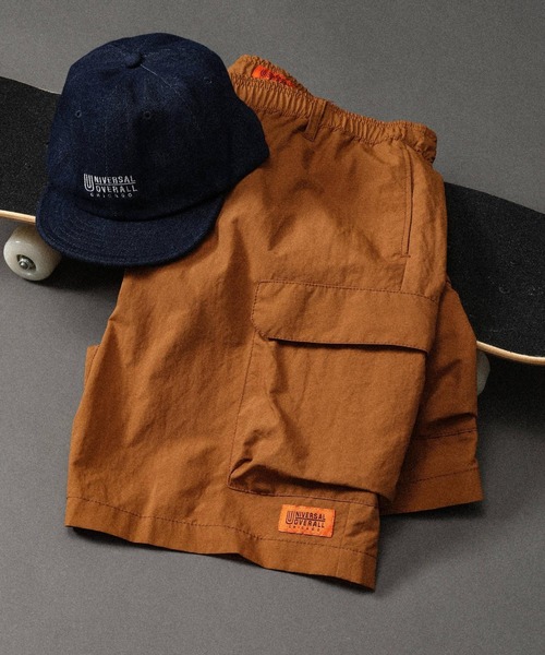 UNIVERSAL OVERALL（ユニバーサルオーバーオール）の「UNIVERSAL OVERAL/ショーツ/一部店舗限定/635132（その他パンツ・メンズ・ブラウン系その他7/ブラック・MEDIUM/X-LARGE/LARGE）」の2枚目の写真