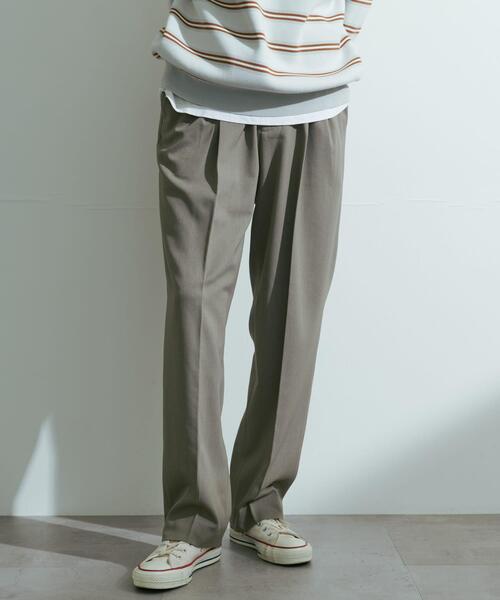 URBAN RESEARCH DOORS（アーバンリサーチドアーズ）の「『UR TECH』完声2タックワイドトラウザー（その他パンツ・メンズ・チャコールグレー/ベージュ系その他/ブラック・LARGE/MEDIUM/SMALL）」の7枚目の写真
