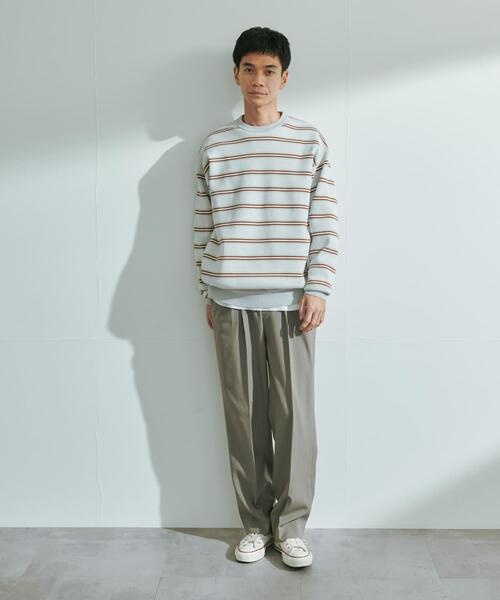 URBAN RESEARCH DOORS（アーバンリサーチドアーズ）の「『UR TECH』完声2タックワイドトラウザー（その他パンツ・メンズ・チャコールグレー/ベージュ系その他/ブラック・LARGE/MEDIUM/SMALL）」の10枚目の写真