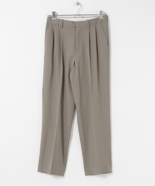 URBAN RESEARCH DOORS（アーバンリサーチドアーズ）の「『UR TECH』完声2タックワイドトラウザー（その他パンツ・メンズ・チャコールグレー/ベージュ系その他/ブラック・LARGE/MEDIUM/SMALL）」の9枚目の写真