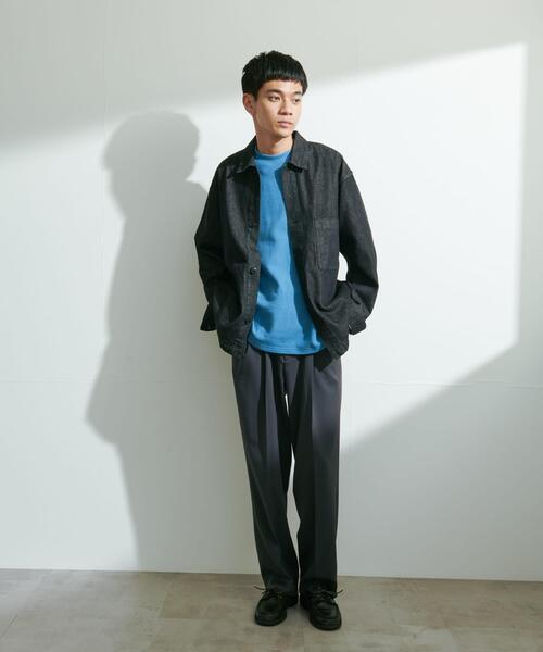 URBAN RESEARCH DOORS（アーバンリサーチドアーズ）の「『UR TECH』完声2タックワイドトラウザー（その他パンツ・メンズ・チャコールグレー/ベージュ系その他/ブラック・LARGE/MEDIUM/SMALL）」の17枚目の写真