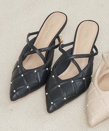 Rose Muse（ロゼミューズ）の「Quilting cross mule（パンプス）」