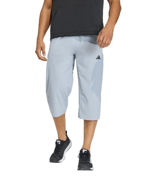 adidas（アディダス）の「アディダス adidas フレックス ウーブン 3/4 パンツ（その他パンツ・メンズ・ブラック/ライトグレー/ダークブルー・S/M/L/LL/3L）」の2枚目の写真