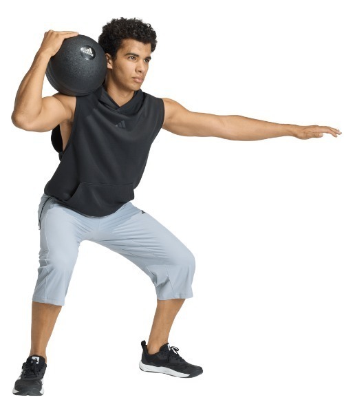 adidas（アディダス）の「アディダス adidas フレックス ウーブン 3/4 パンツ（その他パンツ・メンズ・ブラック/ライトグレー/ダークブルー・S/M/L/LL/3L）」の12枚目の写真