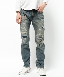 HYSTERIC GLAMOUR | NEIGHBORHOOD×HYSTERIC USED加工デニムストレートPT【NBHD】(デニムパンツ)