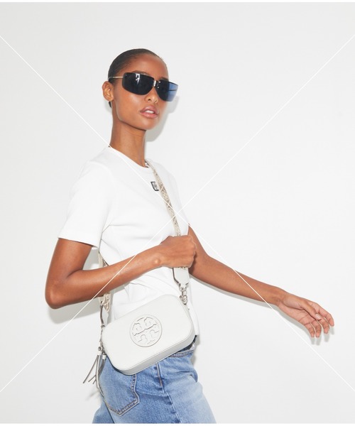TORY BURCH(トリーバーチ)の「コットン リブ Tシャツ(Tシャツ/カットソー・レディース・ブラック/ホワイト/スカイブルー系・MEDIUM/SMALL)」の6枚目の写真