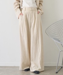 NOGLE | 【NOGLE/ノグル】ストライプリネンパンツ(スラックス)