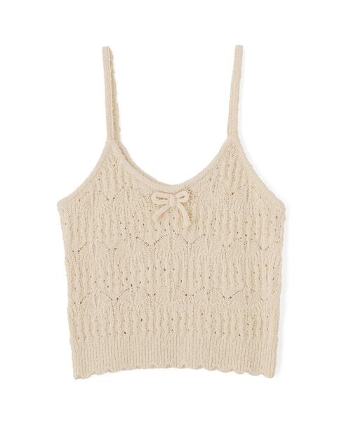 FREE'S MART(フリーズマート)の「◆透かし編みニットタンクトップビスチェ(ニット/セーター・レディース・ブラック/ホワイト/レッド・FREE)」の15枚目の写真