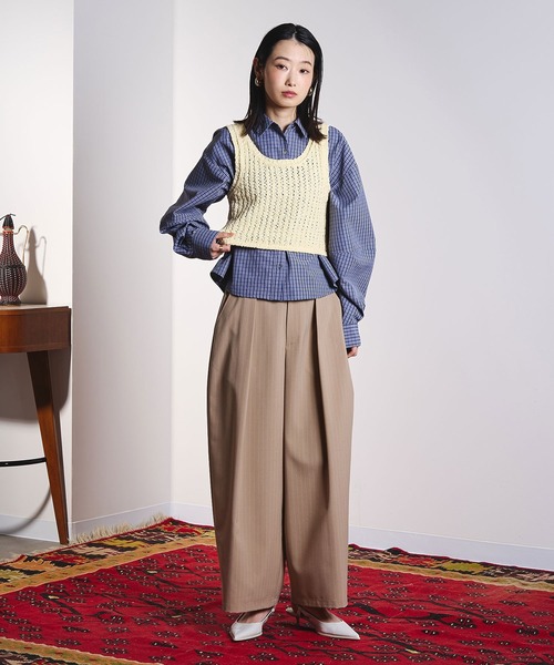 ROSE BUD（ローズバッド）の「ASSORTED VOLUME SLEEVE SHIRT（シャツ/ブラウス・レディース・ブルー/ネイビー・ONE SIZE）」の8枚目の写真
