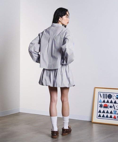ROSE BUD（ローズバッド）の「ASSORTED VOLUME SLEEVE SHIRT（シャツ/ブラウス・レディース・ブルー/ネイビー・ONE SIZE）」の13枚目の写真