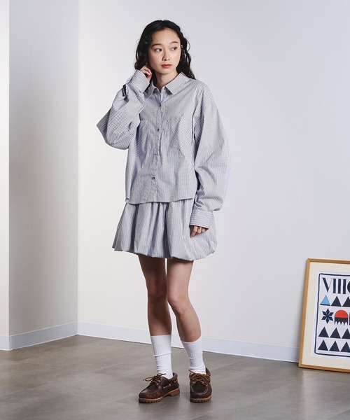 ROSE BUD（ローズバッド）の「ASSORTED VOLUME SLEEVE SHIRT（シャツ/ブラウス・レディース・ブルー/ネイビー・ONE SIZE）」の15枚目の写真
