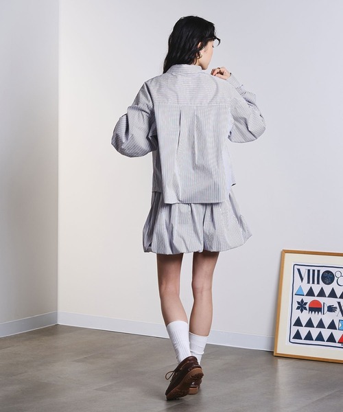 ROSE BUD（ローズバッド）の「ASSORTED VOLUME SLEEVE SHIRT（シャツ/ブラウス・レディース・ブルー/ネイビー・ONE SIZE）」の17枚目の写真