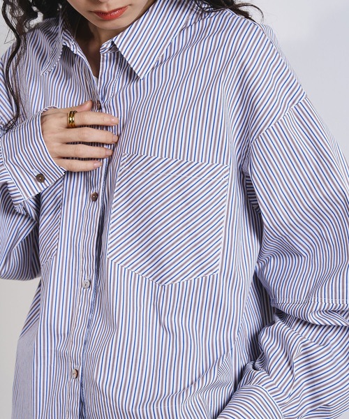 ROSE BUD（ローズバッド）の「ASSORTED VOLUME SLEEVE SHIRT（シャツ/ブラウス・レディース・ブルー/ネイビー・ONE SIZE）」の18枚目の写真