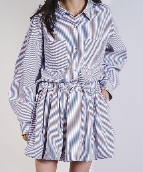ROSE BUD（ローズバッド）の「ASSORTED VOLUME SLEEVE SHIRT（シャツ/ブラウス・レディース・ブルー/ネイビー・ONE SIZE）」の19枚目の写真