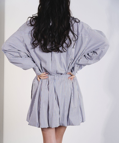 ROSE BUD（ローズバッド）の「ASSORTED VOLUME SLEEVE SHIRT（シャツ/ブラウス・レディース・ブルー/ネイビー・ONE SIZE）」の21枚目の写真