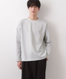 ダンボール ステッチ切替デザイン 長袖Tシャツ 洗濯機OK
