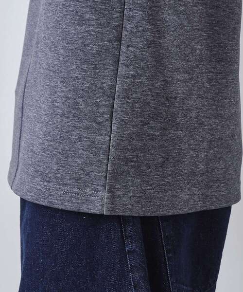 THE SHOP TK （ザ ショップ ティーケー ）の「ダンボール ステッチ切替デザイン 長袖Tシャツ 洗濯機OK（Tシャツ/カットソー・メンズ・ブラック/ライトグレー/ネイビー/オフホワイト・04/03/02）」の5枚目の写真