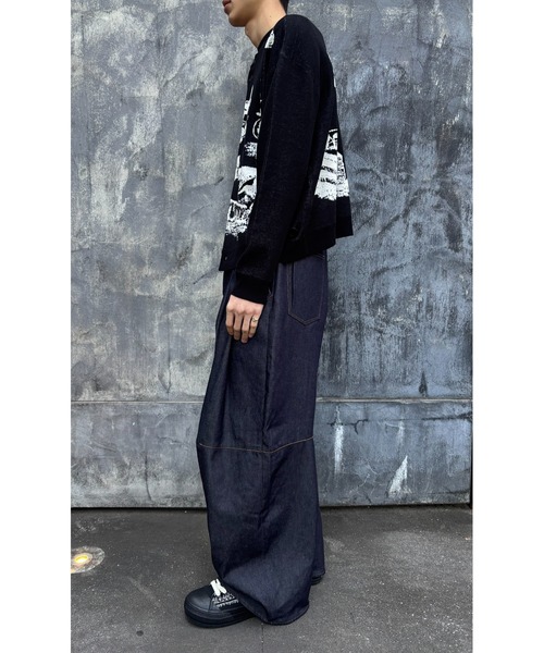 SHINYAKOZUKA（シンヤコヅカ）の「A ZOO OF A ROOM(ISSUE#8)（カーディガン/ボレロ・メンズ・ホワイト系その他/ブラック・MEDIUM）」の6枚目の写真