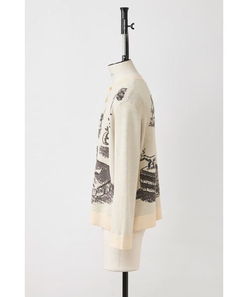 SHINYAKOZUKA（シンヤコヅカ）の「A ZOO OF A ROOM(ISSUE#8)（カーディガン/ボレロ・メンズ・ホワイト系その他/ブラック・MEDIUM）」の9枚目の写真