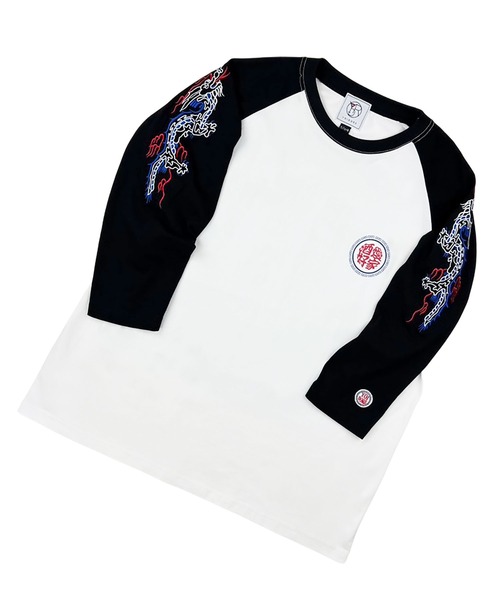 JACKROSE(ジャックローズ)の「YOIDORE 酒愛好家 ラグラン 7分 TEE(Tシャツ/カットソー・メンズ・ホワイト系2/ブラック・M/L/XL)」の5枚目の写真