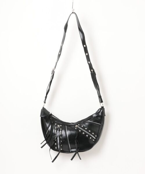 Never mind the XU(ネバーマインドザエックスユー)の「【Never mind the XU】zip coating bag / 【ネバーマインド ザ エックスユー】ジップコーティングバッグ(ショルダーバッグ・メンズ・ブラック・ONE SIZE)」の1枚目の写真