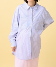 LEPSIM | 【産前・産後対応】マタニティ／ストライプ刺繍シャツ　640895(マタニティウェア/グッズ)