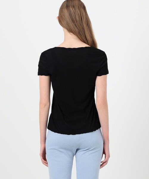 JAMES PERSE（ジェームスパース）の「ハイゲージ Tシャツ WEK3449（Tシャツ/カットソー・レディース・ホワイト/ブラック・3/2/1/0）」の6枚目の写真