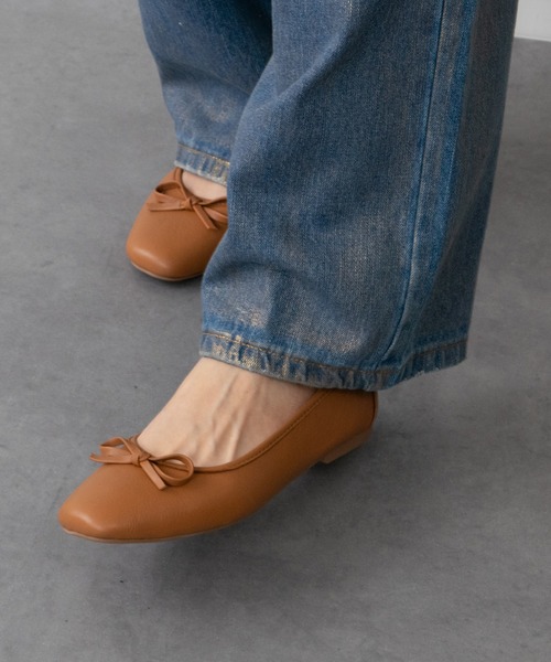 inter-chaussures(インターショシュール)の「【FABIO RUSCONI】ソフトレザーバレエ(F61524)(バレエシューズ・レディース・ブラック/オフホワイト/ライトブラウン/シルバー/ピンク/ベージュ・35/36/38/37/39)」の3枚目の写真