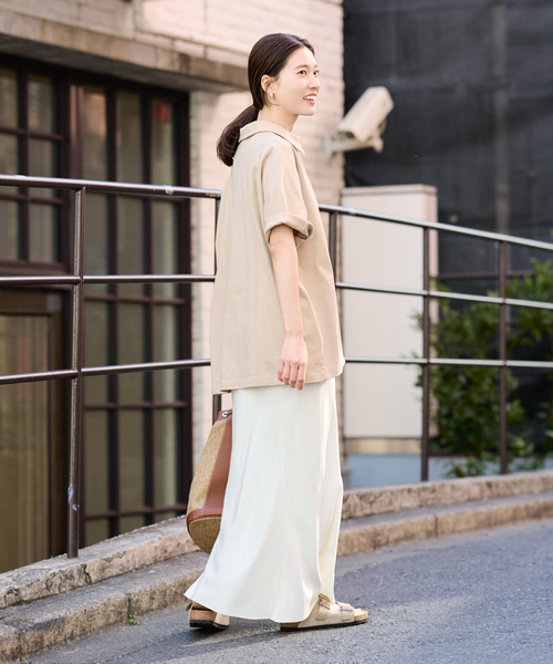 FRAMeWORK（フレームワーク）の「CHAMPION/チャンピオン 別注JERSEY HALF ZIP TEE（Tシャツ/カットソー・レディース・ブラック/ベージュ/キャメル・FREE）」の4枚目の写真