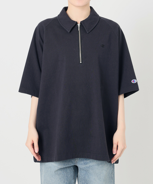 FRAMeWORK（フレームワーク）の「CHAMPION/チャンピオン 別注JERSEY HALF ZIP TEE（Tシャツ/カットソー・レディース・ブラック/ベージュ/キャメル・FREE）」の13枚目の写真