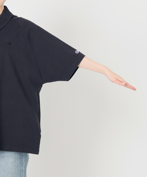 FRAMeWORK（フレームワーク）の「CHAMPION/チャンピオン 別注JERSEY HALF ZIP TEE（Tシャツ/カットソー・レディース・ブラック/ベージュ/キャメル・FREE）」の17枚目の写真