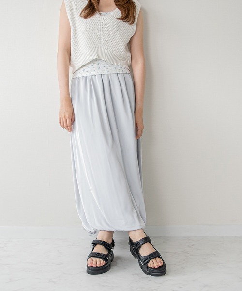 Bridget Birkin(ブリジットバーキン)の「【Bridget Birkin】キルティングリボンスポーツサンダル(562123)(サンダル・レディース・ホワイト/ブラック・L/M/S/LL)」の4枚目の写真