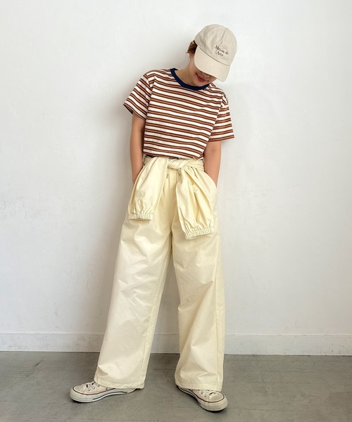 PICHI(ピイチ)の「ボーダーTee(Tシャツ/カットソー・レディース・ブルー/ブラウン・FREE)」の9枚目の写真