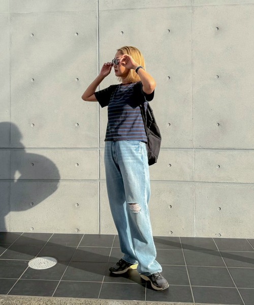 PICHI(ピイチ)の「ボーダーTee(Tシャツ/カットソー・レディース・ブルー/ブラウン・FREE)」の17枚目の写真