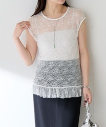 COLLAGE GALLARDAGALANTE | レースフレンチプルオーバー(Tシャツ/カットソー)