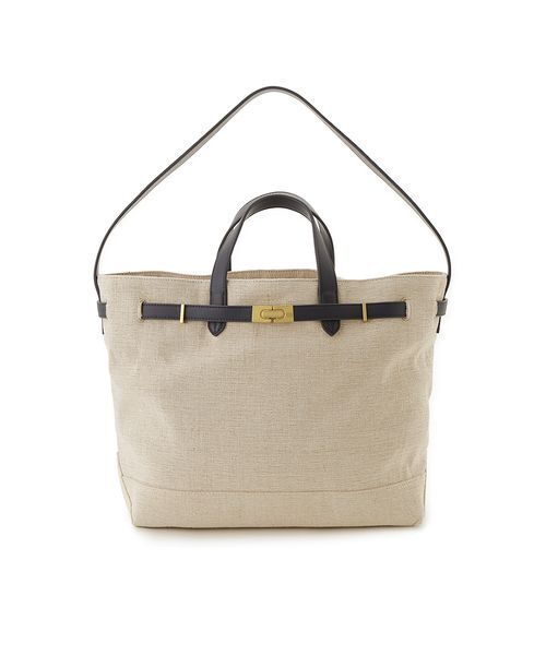 Mila Owen（ミラオーウェン）の「ベルト付きキャンバストートバッグ（トートバッグ・レディース・ブラウン/レッド/ネイビー・F）」の20枚目の写真