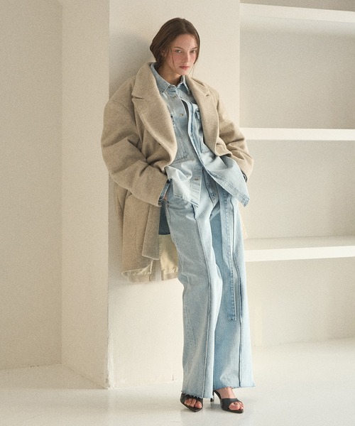 MIELI INVARIANT(ミエリインヴァリアント)の「ICE Bleach Denim Shirt Jacket(シャツ/ブラウス・レディース・ライトブルー・FREE)」の19枚目の写真