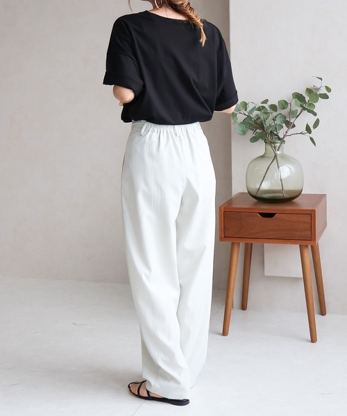 Social GIRL(ソーシャルガール)の「《Social GIRL》オーバーサイズ半袖ロゴTシャツ(Tシャツ/カットソー・レディース・チャコールグレー/オフホワイト/ブラック・M)」の15枚目の写真