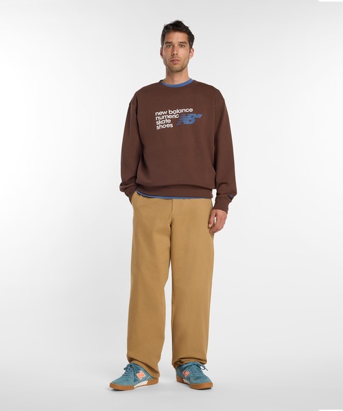 NEW BALANCE(ニューバランス)の「Numeric フレンチテリースウェットクルー(スウェット・メンズ・チョコ・SMALL/MEDIUM/LARGE/X-LARGE/XX-LARGE)」の7枚目の写真