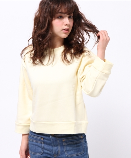 Kastane（カスタネ）の「裏シャギーハイネックプルオーバー（Tシャツ/カットソー・レディース・ピンクベージュ/オフホワイト/キャメル/グレー・FREE）」の2枚目の写真